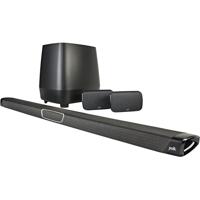 Polk MagniFi MAX SR Soundbar, Soundbarsysteem met Draadloze Surroundluidsprekers en Subwoofer voor Dolby Digital 5.1 Surround Geluid, Soundbar voor TV, Bluetooth, Ingebouwde Chromecast -Zwart - thumbnail