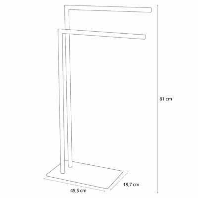 Sealskin Tube Handdoekrek Metaal Wit 362383210