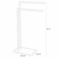 Sealskin Tube Handdoekrek Metaal Wit 362383210 - thumbnail