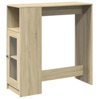 Bartafel met rekken 101x40x103,5 cm hout sonoma eikenkleur - thumbnail