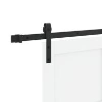 Schuifdeur met beslag 83x202 cm massief grenenhout wit - thumbnail