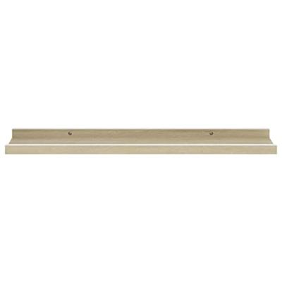 Wandschappen 4 st 60x9x3 cm wit en sonoma eikenkleurig - thumbnail