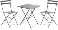 Ambiance bistroset vierkant antraciet - thumbnail