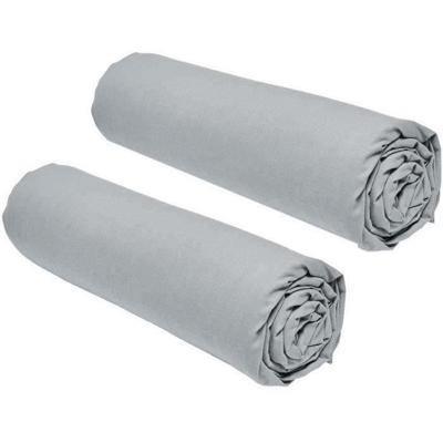 Onderlaken TODAY Essential 2 Stuks Grijs 90 x 190 cm
