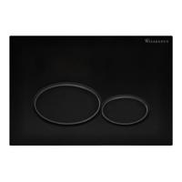 Wiesbaden X32 drukplaat voor inbouwreservoir mat zwart - thumbnail