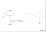 Trio Zwarte design tafellampNola - 506200132 - thumbnail