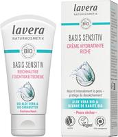 Lavera Basis Sensitiv rijke hydraterende creme bio FR-NL (50 ml) - thumbnail