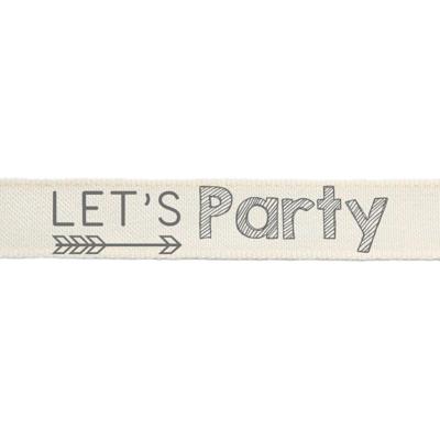 Vaessen Creative • ribbon 2mx15mm eng let's party
