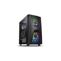 Thermaltake Commander C34 TG Midi-tower PC-behuizing, Gaming-behuizing Zwart 2 voorgeïnstalleerde LED-ventilators, 1 voorgeïnstalleerde ventilator, - thumbnail