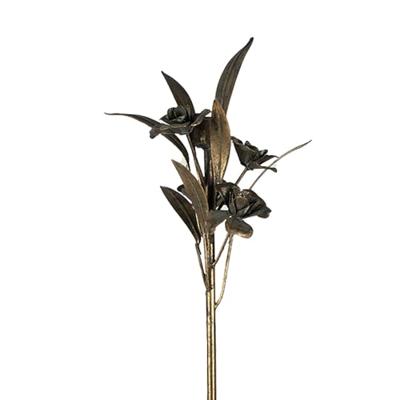 Clayre & Eef Kandelaar 61 cm Goudkleurig Ijzer Lantaarn