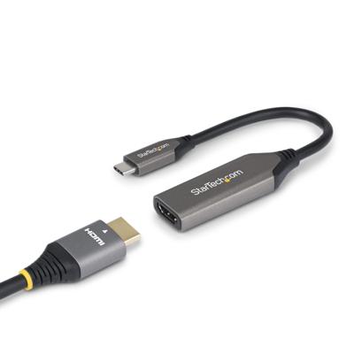 USB-kabel Startech 112B-USBC-HDMI21 Grijs 20 cm