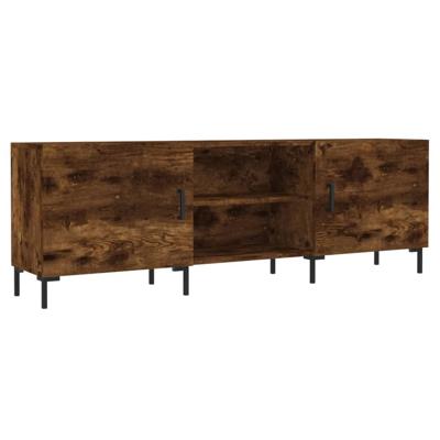 Tv-meubel 150x30x50 cm bewerkt hout gerookt eikenkleurig