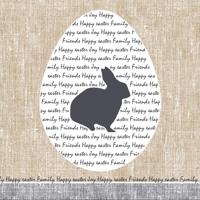 Duni servetten bunny 33x33cm - thumbnail