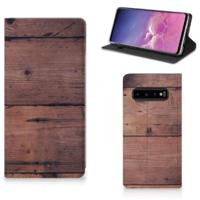 Samsung Galaxy S10 Book | Wallet Case | Old Wood - thumbnail