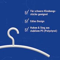 Maul Kledinghanger 9451502 (b x h) 46 cm x 19 cm Agaatgrijs Wit 5 stuk(s) - thumbnail