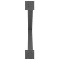 Eettafelpoten 2 st X-vormig 90x(72-73) cm staal antraciet - thumbnail