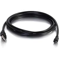 C2G USB-kabel, Micro USB-kabel, USB 2.0-kabel, USB A naar B-kabel, 15 voet (4,6 meter), zwart, kabels om te gaan 27395 - thumbnail