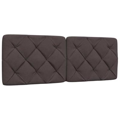 Bedframe zonder matras 120x200 cm stof donkerbruin