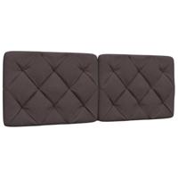 Bedframe zonder matras 120x200 cm stof donkerbruin - thumbnail