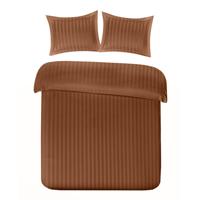 Papillon Papillon dekbedovertrek Satijn streep Roest - thumbnail