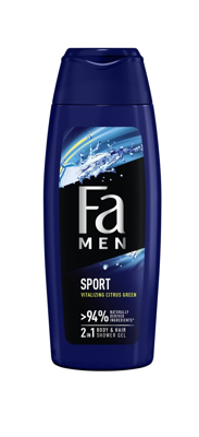 Fa Men Sport Body & Hair Douchegel - met ginko extract
