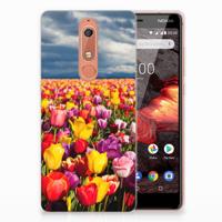 Nokia 5.1 (2018) TPU Case Tulpen - thumbnail