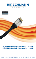 Hirschmann 695020368 High Speed Hdmi Kabel Met Ethernet Hdmi-connector Hdmi-connector 1.80 M Zilver - thumbnail