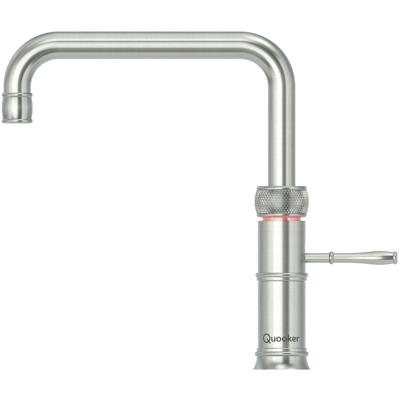Quooker Classic Fusion Square Keukenkraan - Kokend - Warm & Koud Water - Kindveilige Dubbeldruk - RVS