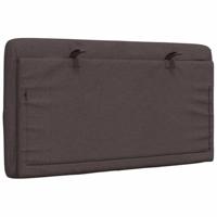 Hoofdbordkussen 80 cm stof donkerbruin - thumbnail