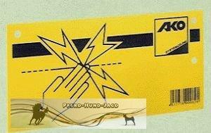 AKO waarschuwingsbordje voor schrikdraad