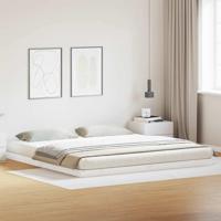 Bedframe Wit 200 x 210 cm Massief grenenhout - thumbnail