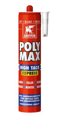 Griffon Poly Max® Montagelijm High Tack Express Wit Koker 435g - 6303764