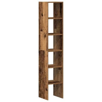 Boekenkasten 2 st stapelbaar 30x30x80 cm bewerkt hout oud hout