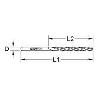 KS Tools 3301081 HSS-R Metaal-spiraalboorset 8.1 mm 10 stuk(s) - thumbnail