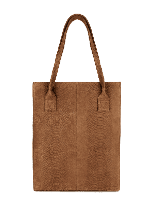 DSTRCT Portland Road Leren Dames Shopper Cognac