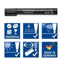 Permanente markeerstift Staedtler Lumocolor 352-3 Blauw (10 Stuks) - thumbnail