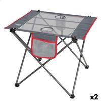 Vouwtafel Aktive Camping Grijs 62 x 50 x 50 cm (2 Stuks) - thumbnail