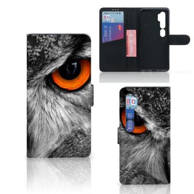 Xiaomi Mi Note 10 Pro | Telefoonhoesje | Met pasjeshouder | Uil