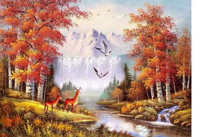 Diamond Painting Herfst #6 - 80 X 100 Cm Diamond Painting Herfst #6 - 80 X 100 Cm