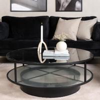 Nohr Ronde Salontafel 'Nivea' Glas, 100cm - thumbnail