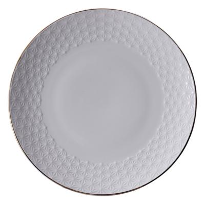 Porseleinen bord met sterrenpatroon - Nippon White - Tokyo Design Studio - 28.5cm