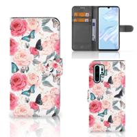 Huawei P30 Pro Hoesje Butterfly Roses - thumbnail