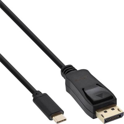 Kabel inline usb-c displaypt 3.1 4k m/m 2 m zwart | 40 stuks