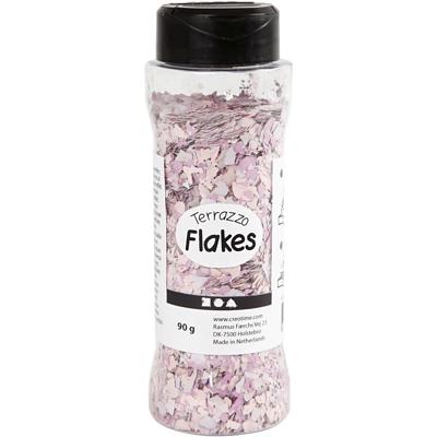 Terrazzo vlokken, paars, 90 gr/ 1 Doosje Terrazzo vlokken, paars, 90 gr/ 1 Doosje