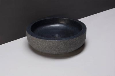 Forzalaqua Verona waskom 40x40x12cm Rond Natuursteen Graniet gezoet & gebrand 8010298