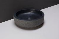 Forzalaqua Verona waskom 40x40x12cm Rond Natuursteen Graniet gezoet & gebrand 8010298 - thumbnail