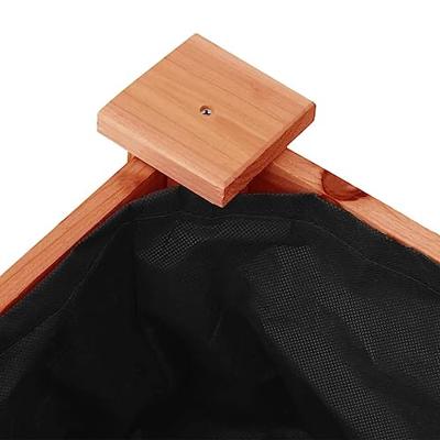 Plantenbak met voering 118x59x76 cm massief vurenhout bruin Plantenbak met voering 118x59x76 cm massief vurenhout bruin