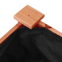 Plantenbak met voering 118x59x76 cm massief vurenhout bruin - thumbnail