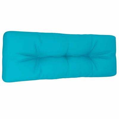 VidaXL Palletkussen 120x40x12 cm stof turquoise