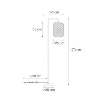 QAZQA Oosterse vloerlamp bamboe - Yvonne - thumbnail